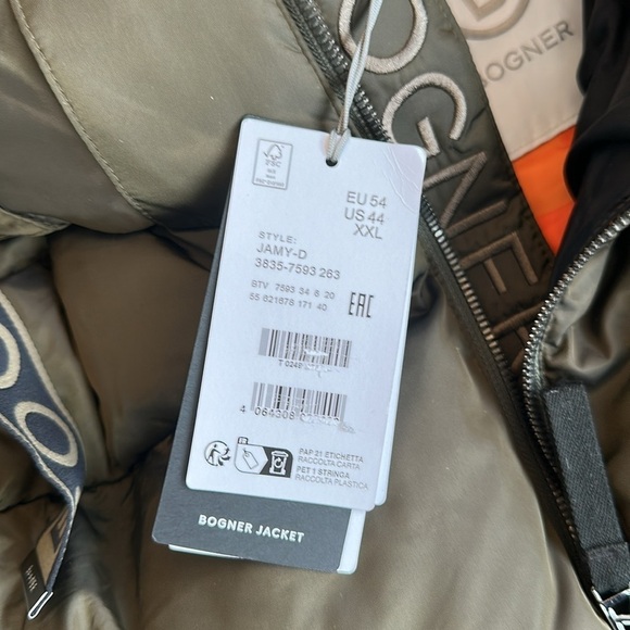 Bogner Men's Olive Puffer Jacket - Picture 5 of 11